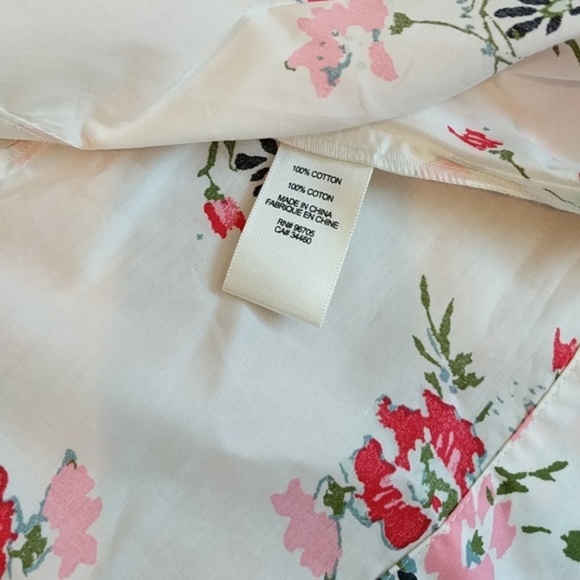 Rebecca Taylor Floral Peplum Poplin Marguerite Top - Picture 5 of 6